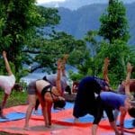 yoga in nepal trikonasana